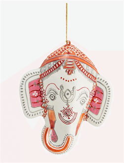 Madam Stoltz Elefant - Handpainted Paper Mache Ganesha, Multi